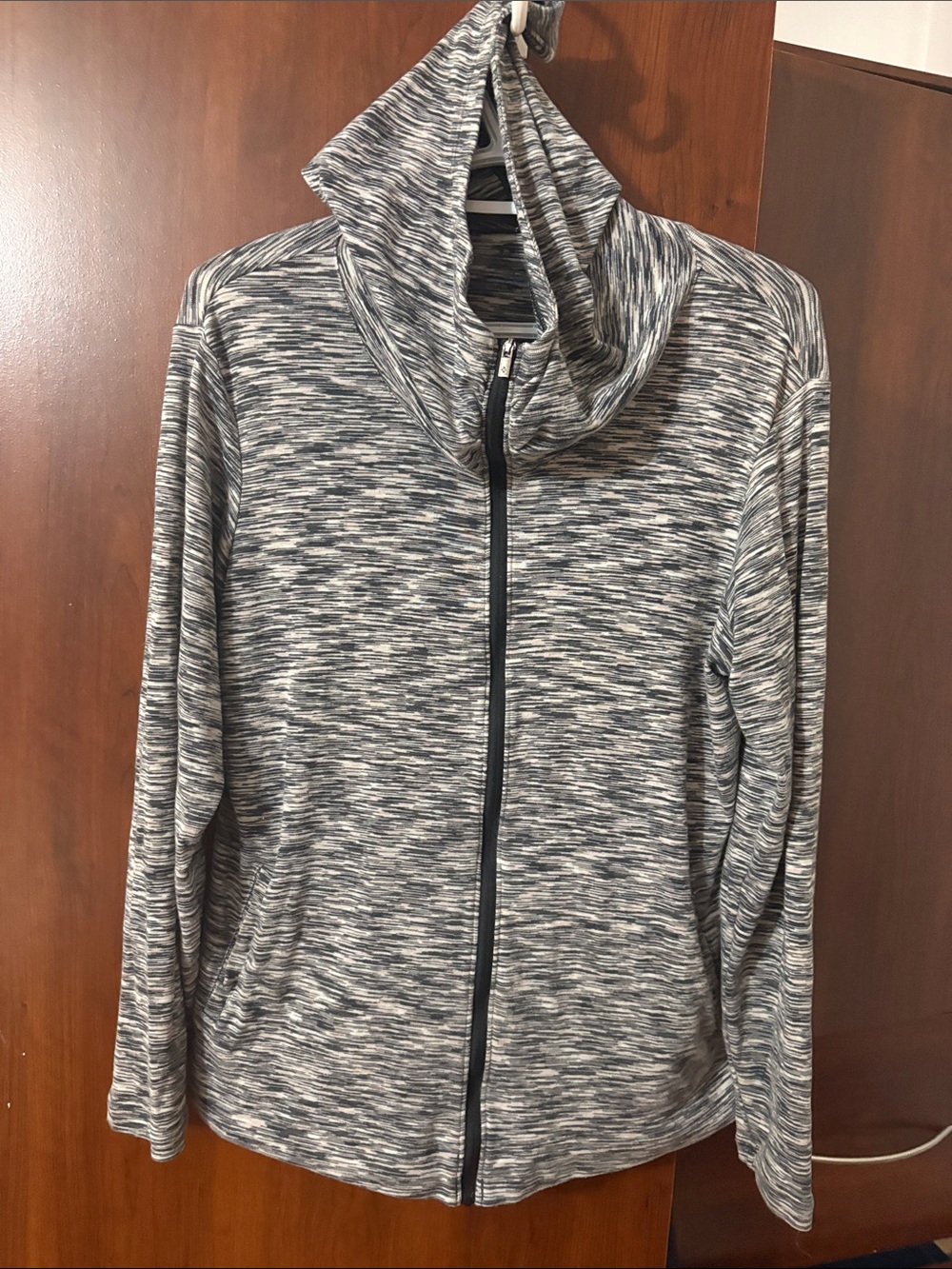 Heathere Gray and Black Columbia Hoodie Xl